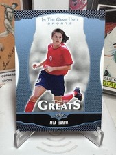 2024 Leaf In The Game Used Sports Blue Mia Hamm Soccer Card TG22