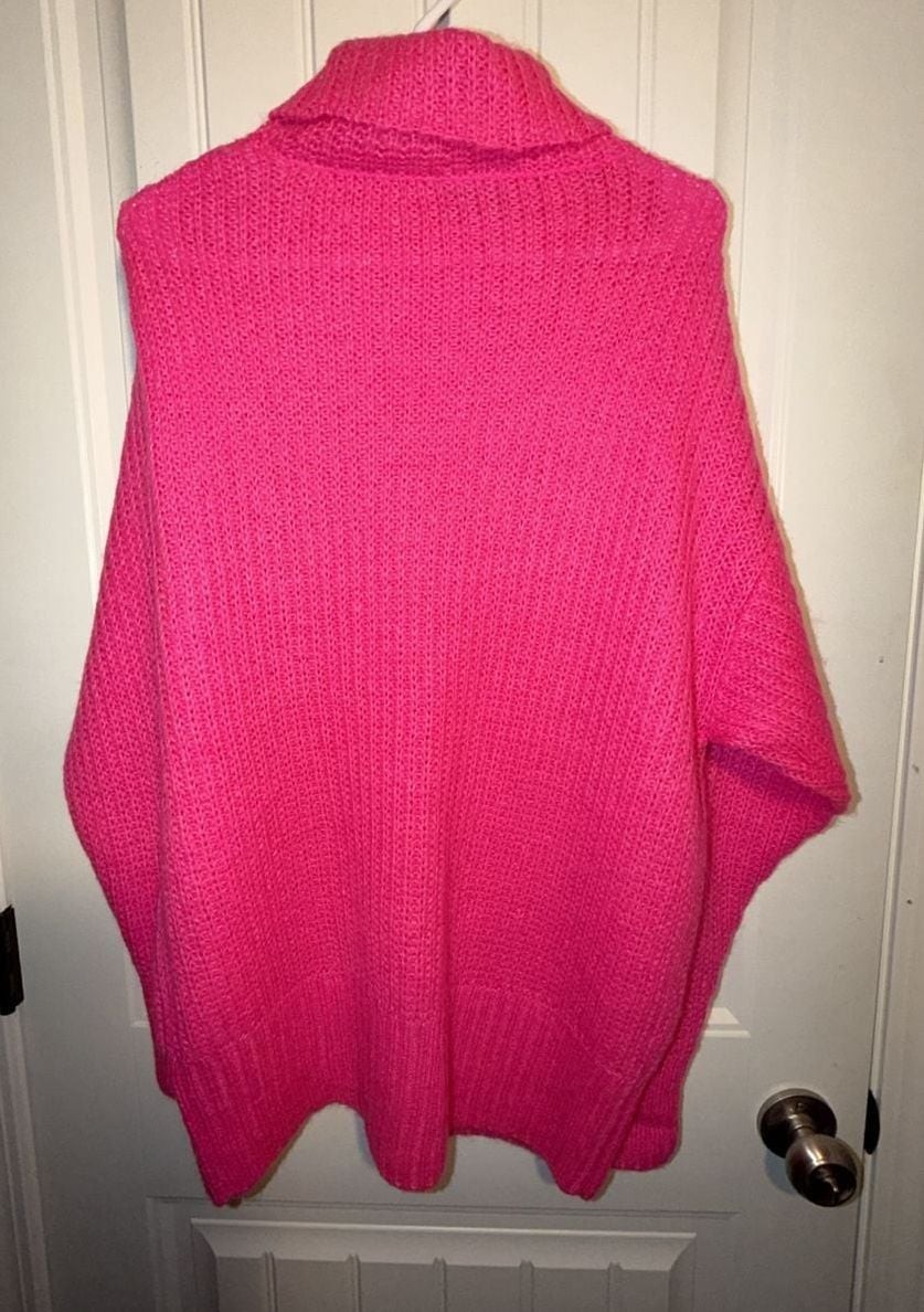 Bardot Cosy Neon Knit Turtleneck Oversized Sweater, photo 6
