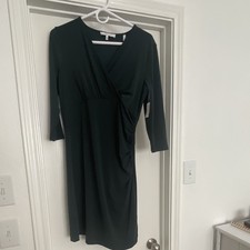 Lark & Ro Women s Size S Black 3/4 Sleeve Kne...