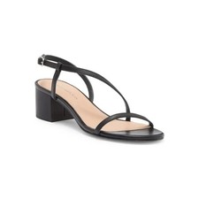 Stuart Weitzman Aliza Block Heel Slingback Sandal Black Size 8 NWOB