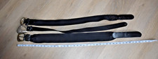 Lot of 3 Vintage 80's Chunky Belts w/ Metal Belt Buckles, Women's