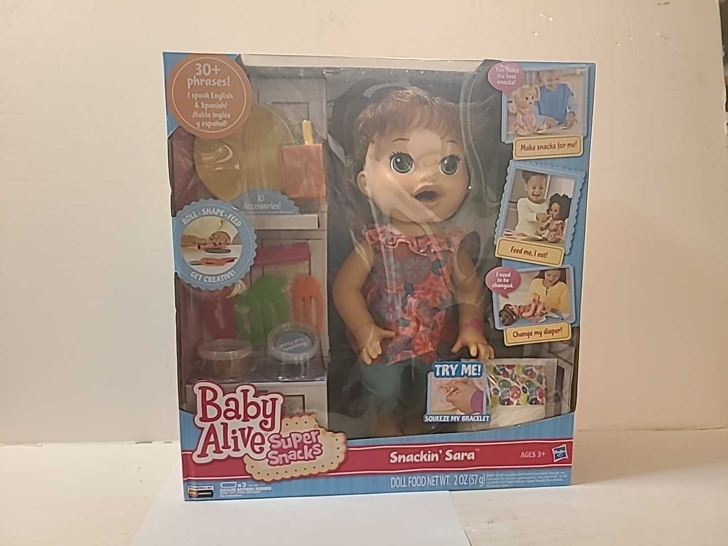 BRAND NEW SEALED Baby Alive Super Snacks SNACKIN SARA RARE!!