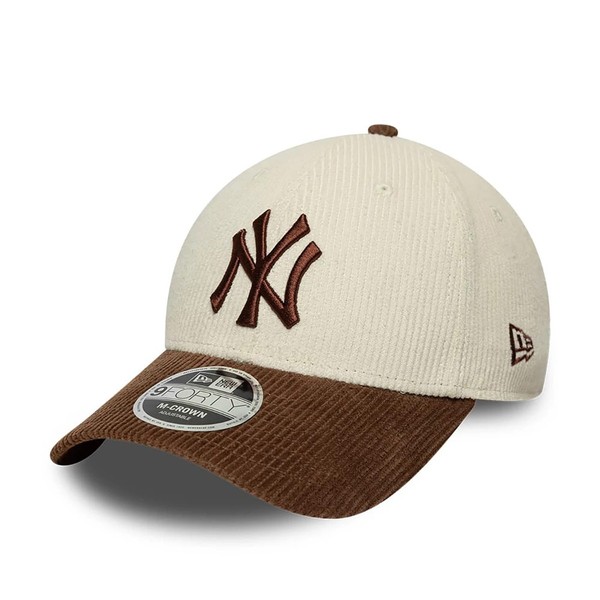 New Era 9FORTY Cap MLB New York Yankees Cord Light Beige/Brown-image