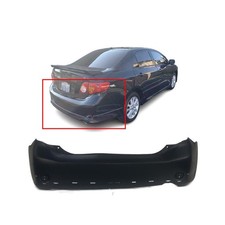 Primed Rear Bumper For 2009 2010 Toyota Corolla Sedan S Xrs 5215902964