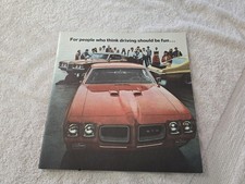 1970 Pontiac Gto Judge Grand Prix Sales Brochure