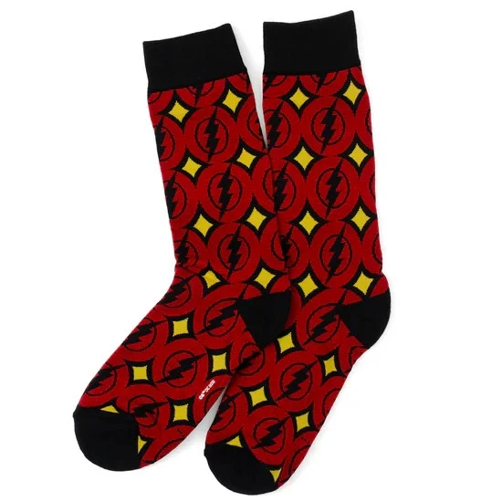 DC Comics The Flash Red Men's One Size Dress Socks - Image 2 of 4