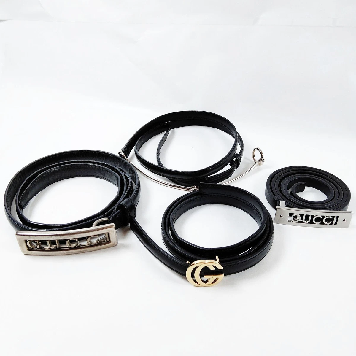 Gucci Silver Tone Buckle‎ Women\'s Accessory Gucci Belt Silver Womens Gucci Belt Silver Shop Black Gucci  main image 4