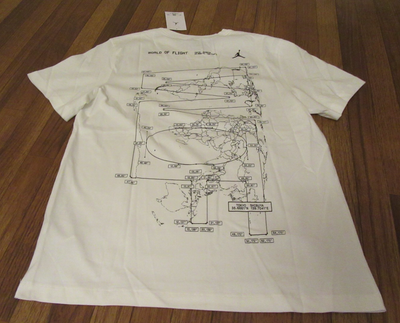 Nike Air Jordan World of Flight Shibuya Tokyo T-Shirt Tee Size XL 