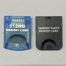 GameCube Game Boy Player Memory Card and VOYEE 512MB Memory Card Lot of 2