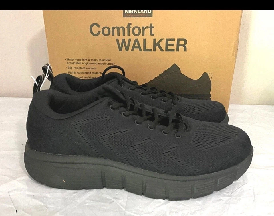 NUEVO Kirkland Signature Para hombres Cómodo Caminante Tenis Zapatos - Negro Talla 11 M EE. UU. Foto 3 de 4