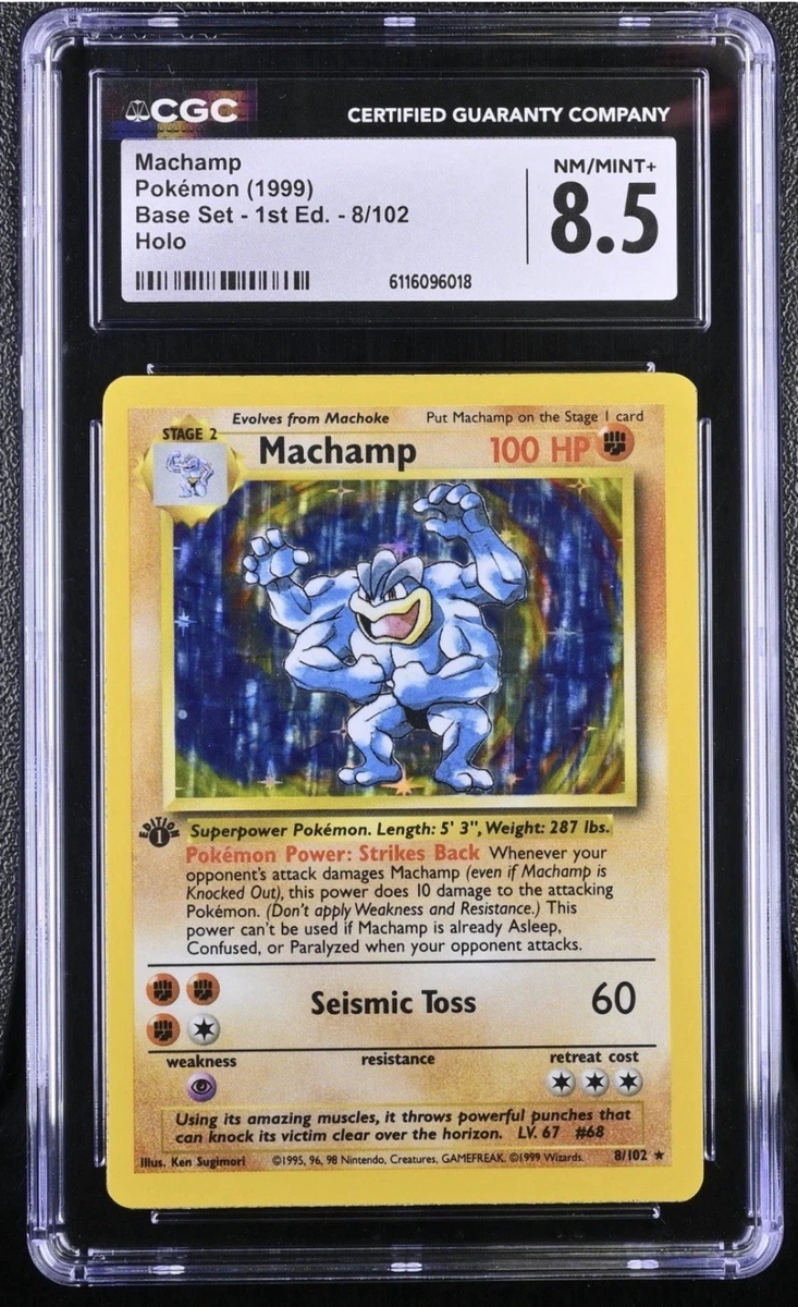 Pokmon TCG Base Set Machamp 8.5 Graded Individual Collectible Card Game Cards for sale - eBay Pokmon TCG Base Set Machamp 8.5 Graded Individual Collectible Card Game Cards for sale - eBay