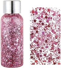 Chunky Face Body Glitter Gel 19 Colors Mermaid Sequins 30g, 03 Pink 