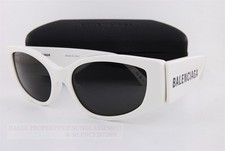 Closeout New Authentic Balenciaga Sunglasses BB 0258/S-003 White/Gray