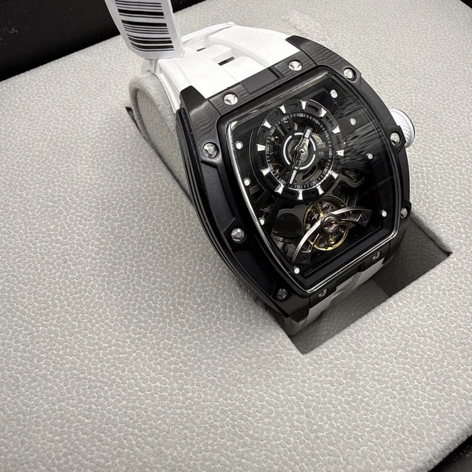 Invicta Men's S1 Rally 44mm Automatic 49035 Black Case With White Silicone Band - Image 4 of 4