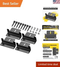 Anodized Aluminum Z Bracket Set of 4 for Solar Panels—Ideal for RVs & Trailers
