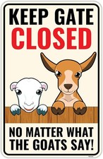 Venicor Goat Tin Metal Signs Home D cor 8x12 Aluminum Goat Gifts for Goat Love