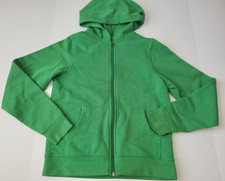 Hanna Andersson French Terry Zip Up Hoodie Jacket size 150 12 green