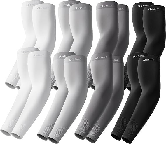 Arm Sleeves for Men Women, UV Sun Protection Cooling Compression Outdoor
