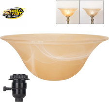 Glass Lamp Shade Replacement for Torchiere Floor Lamps  Lamp Shade for Floor Lamp