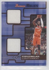 2007-08 Bowman Draft Picks & Stars Relics Dual Bronze 2/50 Gerald Wallace 0o9
