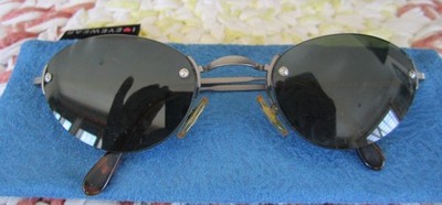 Vtg 90'S  Romeo Gigli Sunglasses RG 59/S GUNS Small CATEYE Oval Made in Italy