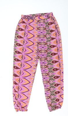 Boohoo Damen-Haremshose lockere Passform UK-Größe 8 mehrfarbig