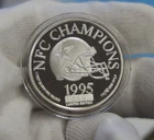 1995 Dallas Cowboys NFC Champions .999 Silver Round