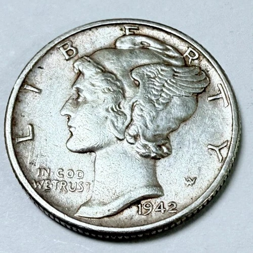 1942 Mercury Dime ~ FINE DETAILS~ 90% Silver #4643