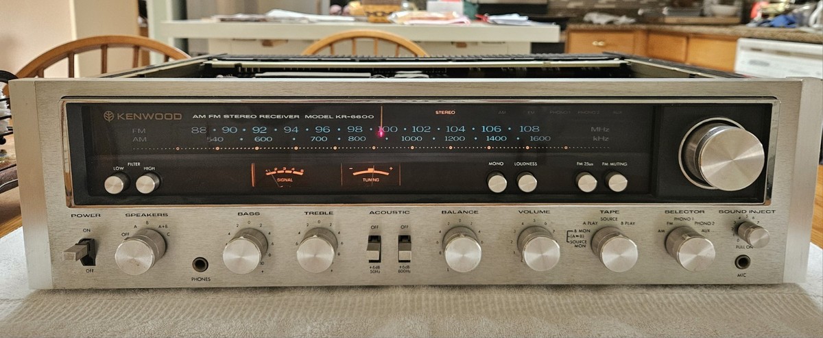 Kenwood KR-6600 Receiver - Very Nice Condition. Tested - Working