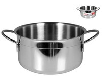 Home Edelstahl Casseruola Ecopoint 2 Griffe 28 Cm