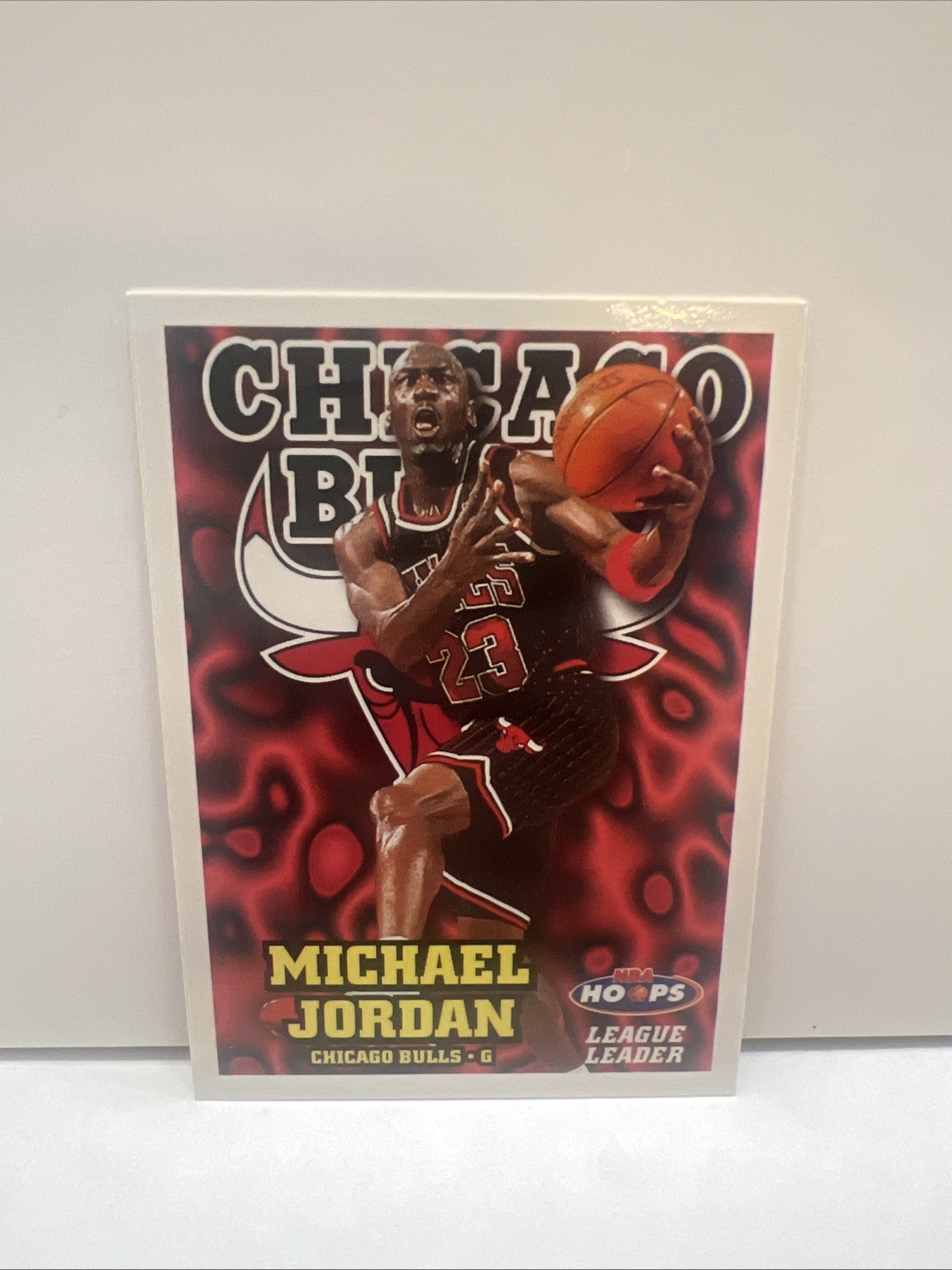 Michael Jordan - 1997-98 - NBA Hoops - League Leader - Chicago Bulls - card #1