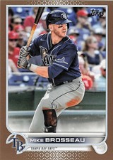 2022 Topps #223 Mike Brosseau Gold #/2022 Tampa Bay Rays