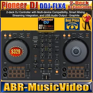 Pioneer DJ DDJ-FLX4 2-deck rekordbox et Serato DJ Contrôleur/ 1 Garantie de l'année
