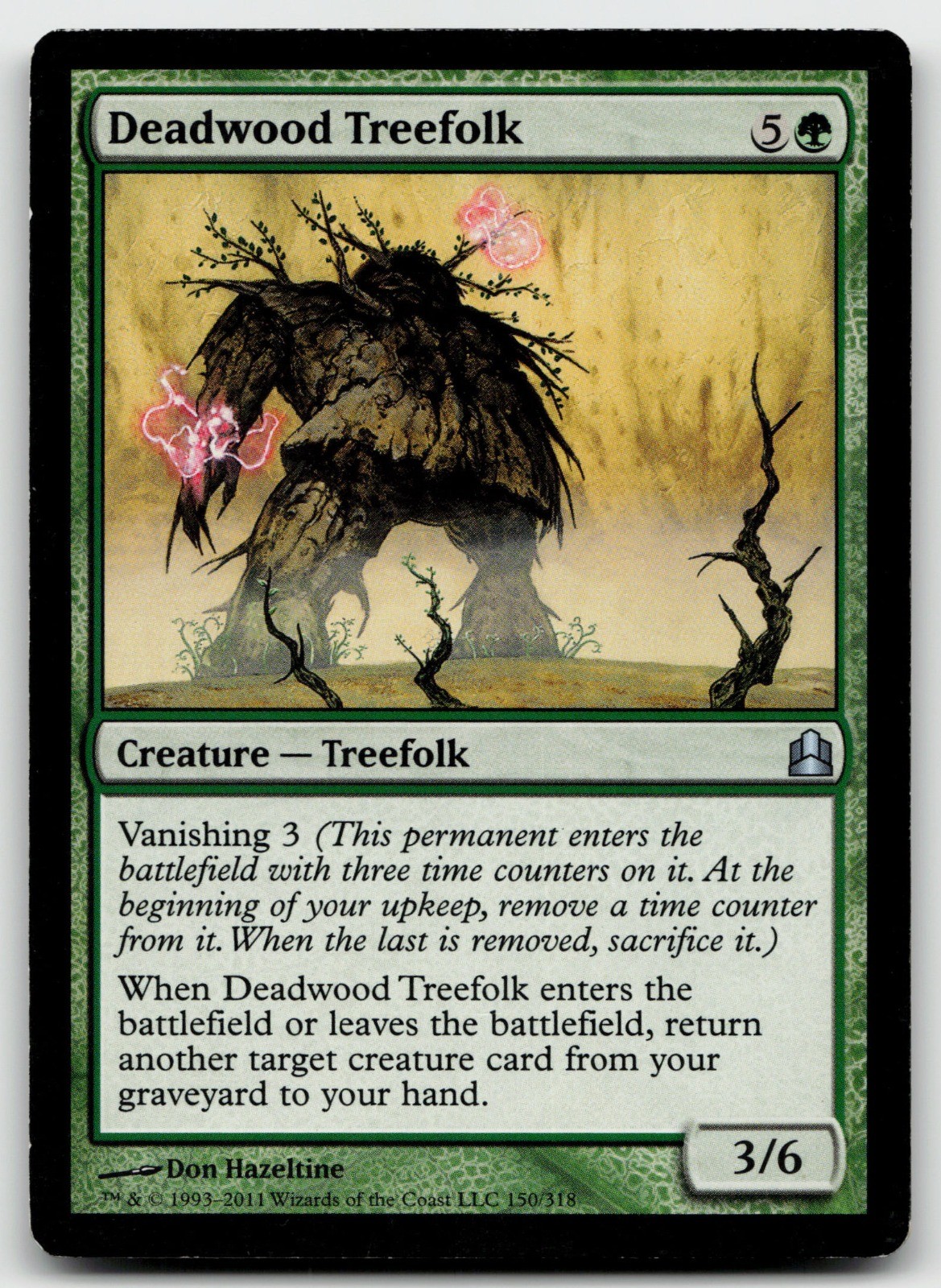 Deadwood Treefolk 150 (LP) Commander 2011 U Magic: The Gathering