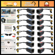 8 Pair Passive Video Balun BNC to RJ45 Adapter with Power, Ground Loop Isolated