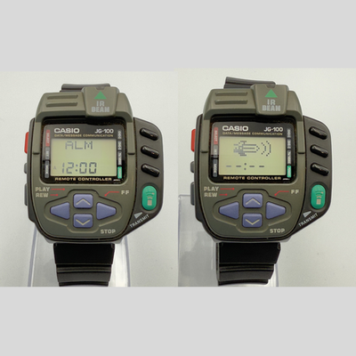 Casio JG-100 Super Cyber Cross Vintage Digital Optical Watch JP
