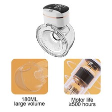 Wearable Electric Breast Pump Hands Free Milk Pump LED Display 4 Modes 9 Levels