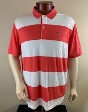 LACOSTE Men's Striped Colorblock Short Sleeve Polo Shirt Size 2XL EUR 8 