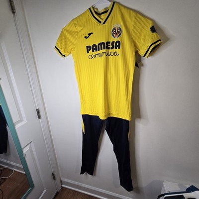 Set of Villarreal Spain JOMA Jersey #19 mens S and New sweat pants #19 mens M 