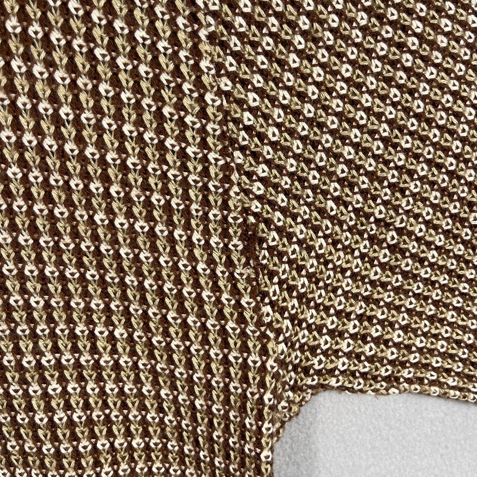 Vintage Nino Cerruti Knit Polo Shirt Mens XL Brown Sweater Italy Luxury Preppy image 7