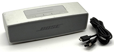 Bose SoundLink Mini II Rechargeable Bluetooth Speaker Silver Sound Link 2 TESTED