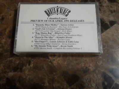 Roots N Blues Columbia Legacy April 1991 PROMO Cassette NEW Lonnie Johnson BESSI