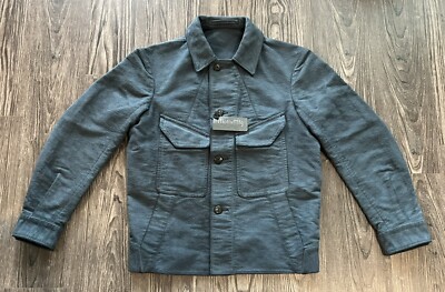 NWT MotivMFG Rapide Jacket - Sea Overdyed Brisbane Moss Moleskin 46/S Motiv MFG