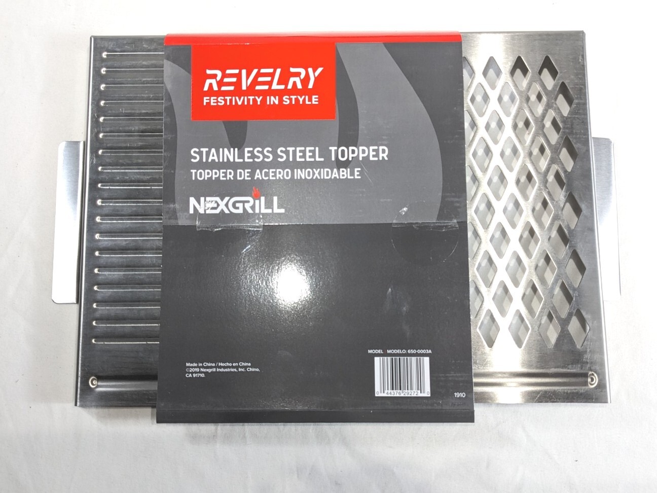Nexgrill Revelry Stainless Steel Grill Topper Griddle Griller Model