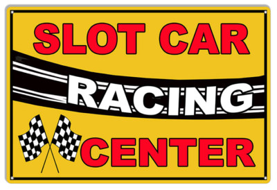 Reproduction Racing Sign Slot Car Racing Reproduction Motor Speedway Metal Sign 12x18 | eBay