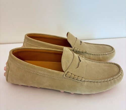 Women’s Tod's Gommino Bubble In Suede Driving Loafers in Tan Size 38 - Picture 2 of 18