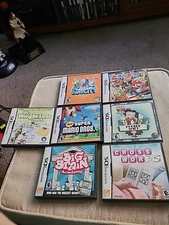 Lot of 7 Empty Nintendo DS Cases W/ Manuals & Documentation Only - NO GAMES 