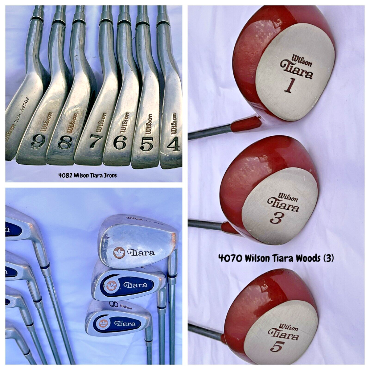 4070 RH VINTAGE Original Wilson Tiara Ladies Metalwoods & Irons | eBay
