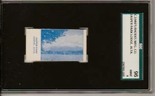 JASPER PARK LODGE, ALTA 1940'S RHODES MFG. CARD, SGC GRADED 96 MINT 9, NICE CARD