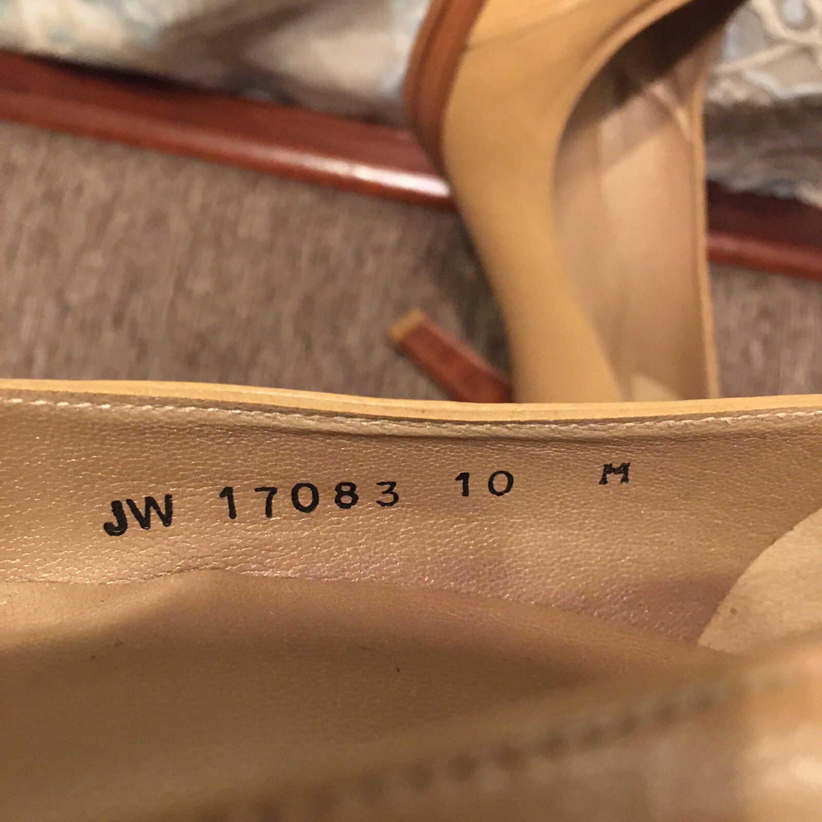 STUART WEITZMAN Heels / Pumps PEEP TOE Beige/Tan PLATFORM - Sz 10 M  NWOB
